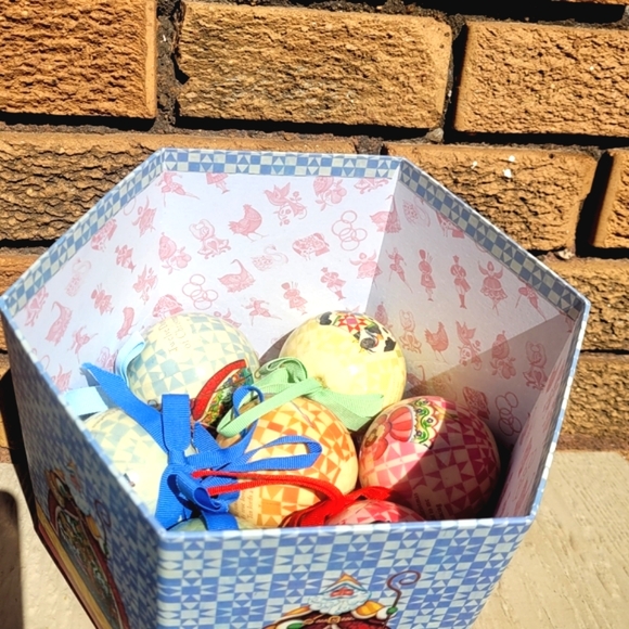 Jim Shore 12 Days Of Christmas Box Set 14 Ball Ornaments 2006 - Picture 4 of 7